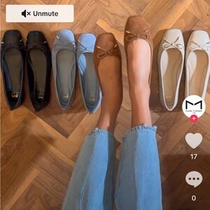Suede Ballet Flats